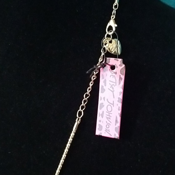 Betsey Johnson Blue Owl Necklace - Picture 3 of 3